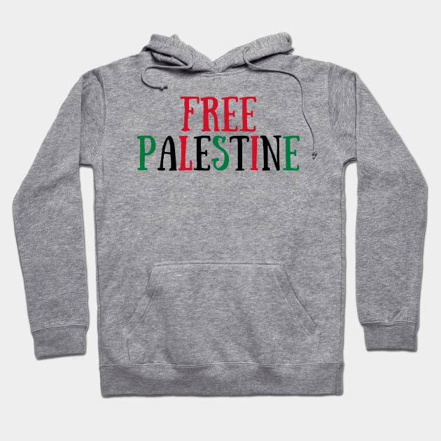 FREE PALESTINE Hoodie by Haministic Harmony